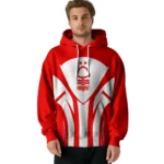 Nottingham Forest Concentric Lines Red Hoodie Best Selling