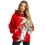 Nottingham Forest Dynamic Slash Red White Hoodie Best Selling
