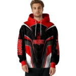 Nottingham Forest Futuristic Pattern Red Black Hoodie Best Selling