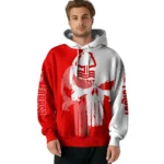 Nottingham Forest Graphic Punisher Red White Hoodie Best Selling