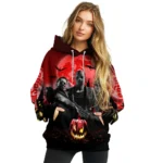 Nottingham Forest Halloween Vibes Red Black Hoodie Best Selling