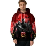 Nottingham Forest Halloween Vibes Red Black Hoodie Best Selling