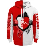 Nottingham Forest Heartbeat Graphic Red Hoodie Best Selling