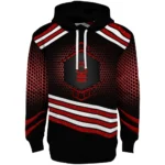 Nottingham Forest Hexagonal Pattern Red Black Hoodie Best Selling
