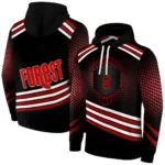 Nottingham Forest Hexagonal Pattern Red Black Hoodie Best Selling