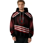 Nottingham Forest Hexagonal Pattern Red Black Hoodie Best Selling