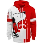Nottingham Forest Playful Snoopy Red Hoodie Best Selling
