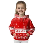 Nottingham Forest Reindeer Motif Red Hoodie Best Selling