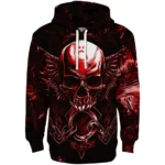 Nottingham Forest Skull Artwork Red Black Hoodie Best Selling