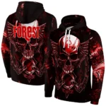 Nottingham Forest Skull Artwork Red Black Hoodie Best Selling