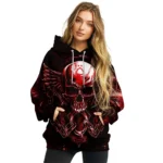 Nottingham Forest Skull Artwork Red Black Hoodie Best Selling