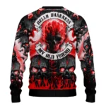 Nottingham Forest Skull Intensity Red Black Sweater Best Selling