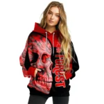 Nottingham Forest Skull Motif Red Black Hoodie Best Selling