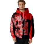 Nottingham Forest Skull Motif Red Black Hoodie Best Selling