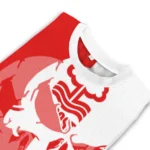 Nottingham Forest Skull Split Red White Sweater Best Selling