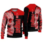 Nottingham Forest Skull Swirl Red Black Sweater Best Selling