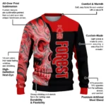 Nottingham Forest Skull Swirl Red Black Sweater Best Selling