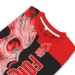 Nottingham Forest Skull Swirl Red Black Sweater Best Selling
