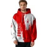 Nottingham Forest Splatter Effect Red Hoodie Best Selling
