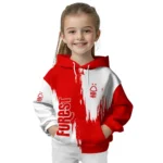 Nottingham Forest Splatter Effect Red Hoodie Best Selling