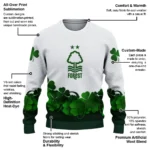 Nottingham Forest St Patrick White Sweater Best Selling
