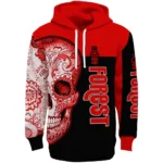 Nottingham Forest Sugar Skull Red Black Hoodie Best Selling