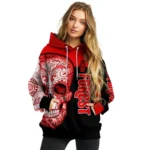 Nottingham Forest Sugar Skull Red Black Hoodie Best Selling