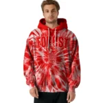 Nottingham Forest Tie Dye Pattern Red Hoodie Best Selling