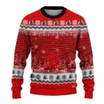 Nottingham Forest Tree Pattern Red Sweater Best Selling