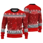 Nottingham Forest Tree Pattern Red Sweater Best Selling