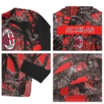 Personalized Ac Milan Antlers Pattern Red Black Sweater Best Selling