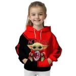 Personalized Ac Milan Baby Yoda Red Black Hoodie Best Selling