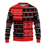 Personalized Ac Milan Christmastree Bands White Sweater Best Selling