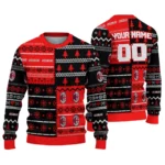 Personalized Ac Milan Christmastree Bands White Sweater Best Selling