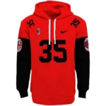 Personalized Ac Milan Minimal Design Red Hoodie Best Selling