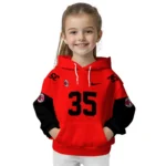 Personalized Ac Milan Minimal Design Red Hoodie Best Selling