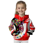 Personalized Ac Milan Puzzle Pieces Red Hoodie Best Selling