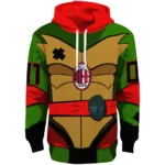 Personalized Ac Milan Superhero Armor Red Green Hoodie Best Selling