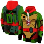 Personalized Ac Milan Superhero Armor Red Green Hoodie Best Selling