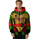 Personalized Ac Milan Superhero Armor Red Green Hoodie Best Selling