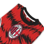 Personalized Ac Milan Swirl Flow Red Sweater Best Selling