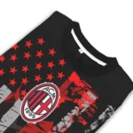 Personalized Ac Milan Vintage Usa Flag Black Sweater Best Selling