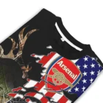 Personalized Arsenal American Flag Claw Sweater Best Selling
