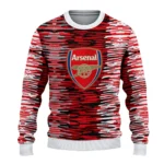 Personalized Arsenal Camouflage Stripe Red White Sweater Best Selling