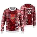 Personalized Arsenal Camouflage Stripe Red White Sweater Best Selling
