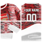 Personalized Arsenal Camouflage Stripe Red White Sweater Best Selling