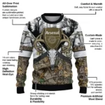 Personalized Arsenal Deer Antlers Sweater Best Selling