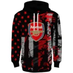 Personalized Arsenal Distressed Flag Red Black Hoodie Best Selling