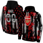 Personalized Arsenal Distressed Flag Red Black Hoodie Best Selling