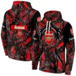 Personalized Arsenal Hunting Theme Red Black Hoodie Best Selling